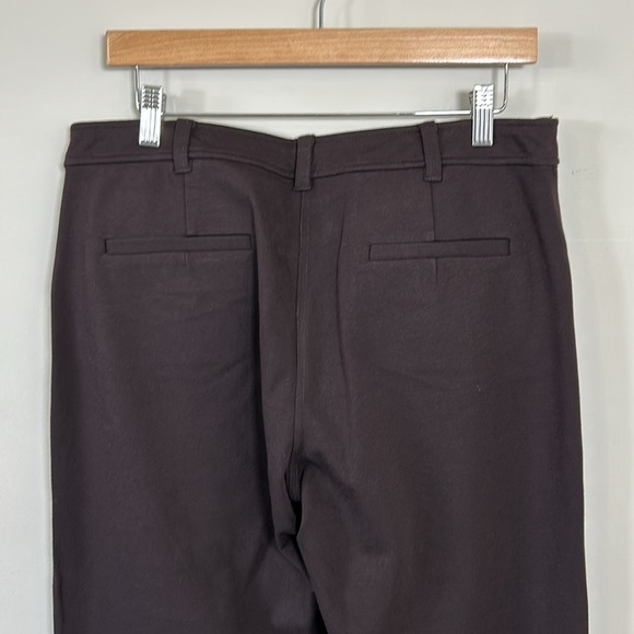 EILEEN FISHER Straight Jean Chocolate Brown Straight Leg Mid Rise Pant Sz M NEW - Picture 6 of 10